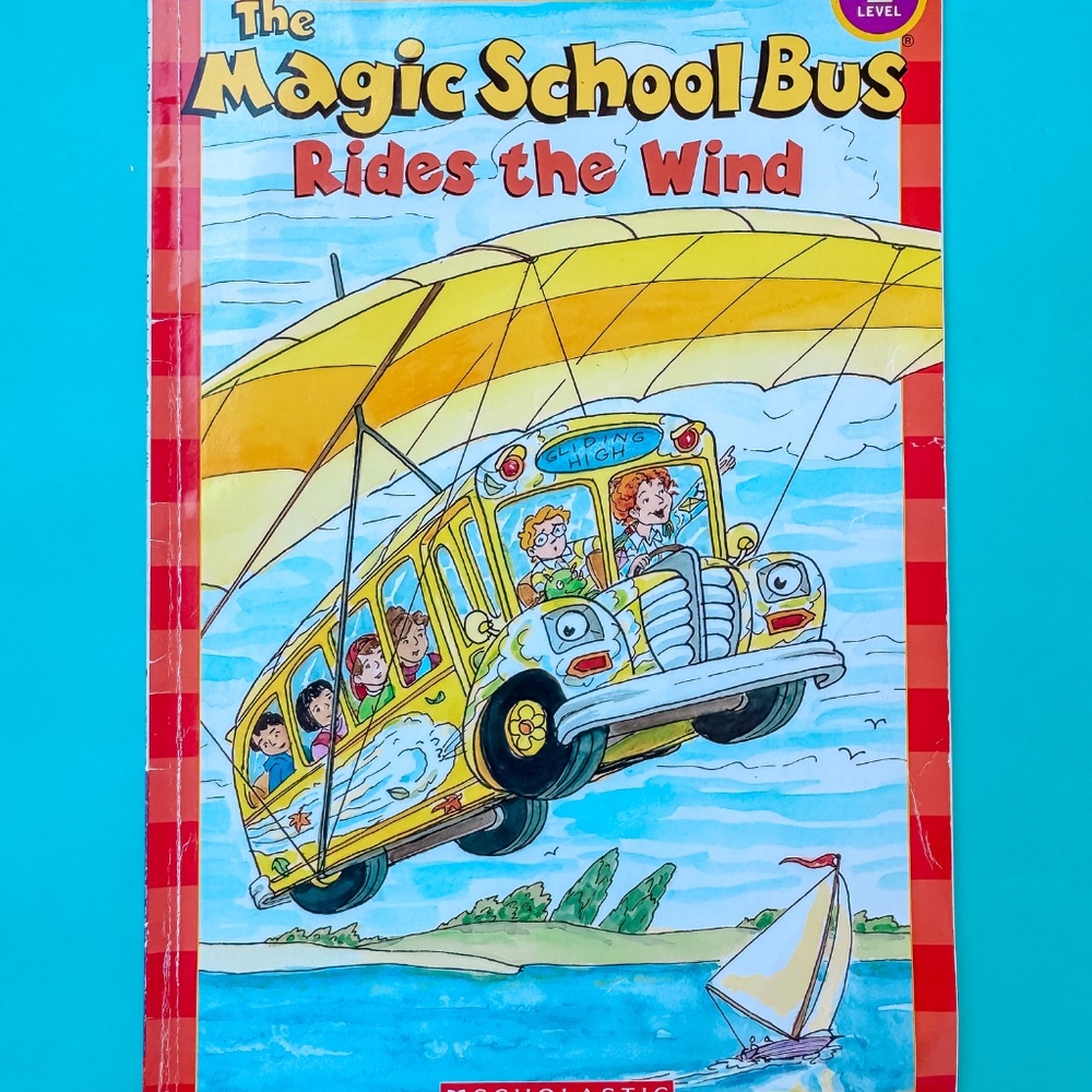 3/$15 The Magic School Bus Rides the Wind, Nostalgic Children's Book
